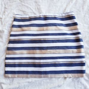 J. Crew striped metallic skirt, Size 6